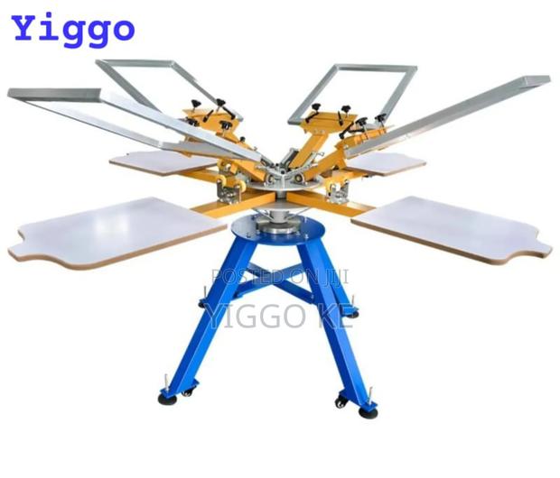 Practical 4 Colors 4 Multi-Stations Screen Printer for Printing Shop - thumbnail 2