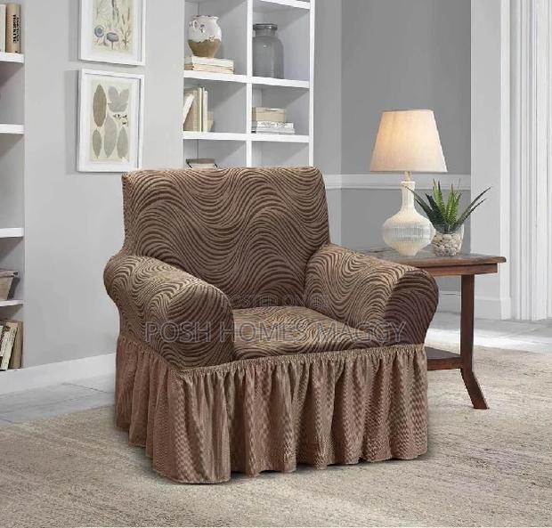 Turkish Brown Sofa Covers - main view