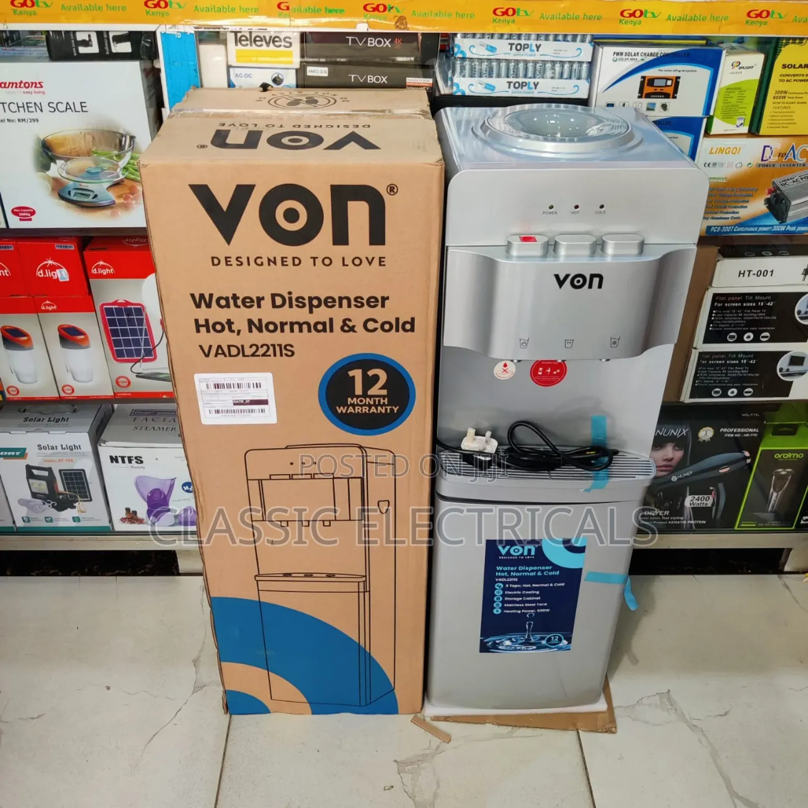 *Von Dispenser Hot, Normal and Cold (Silver)