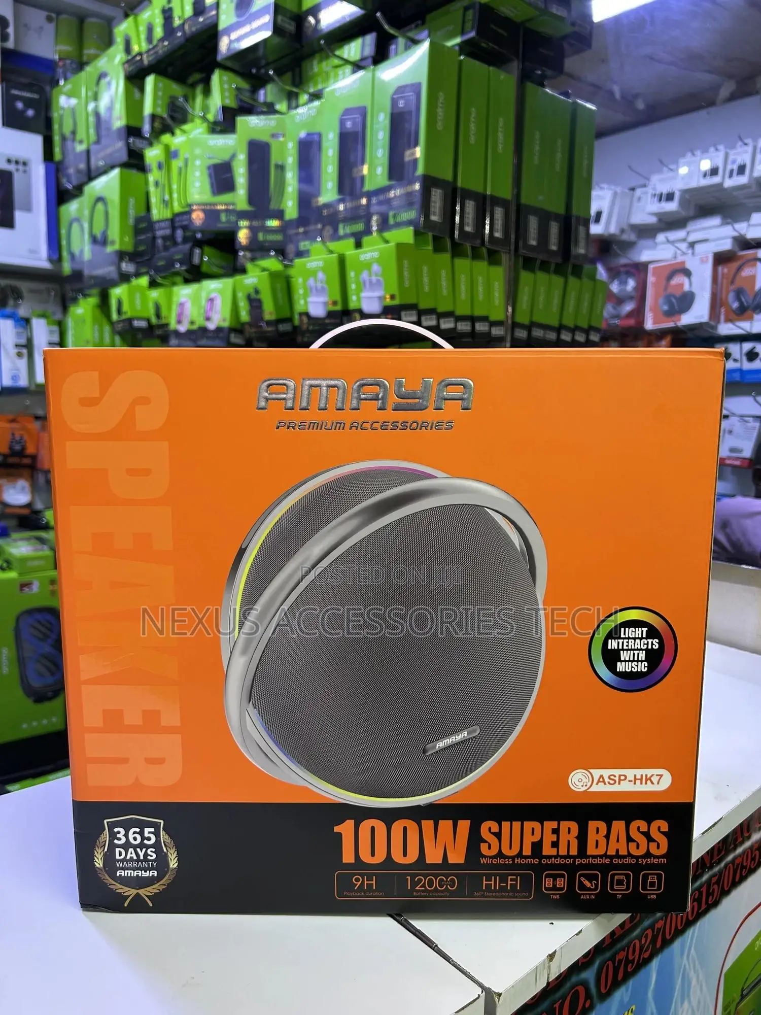 Amaya 100w Bluetooth Speaker/Super Bass/Loud and Clear