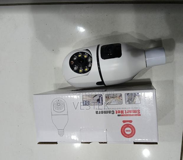 E27 Dual Lens Bulb Camera Wifi 1080p 360 Degree Panoramic PTZ Ip