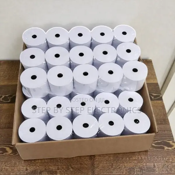 80x 80mm Thermal Paper Rolls Minimal Static Build-Up Feature