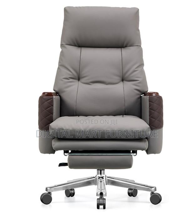 Grey Boss Chair With Footrest - thumbnail 5