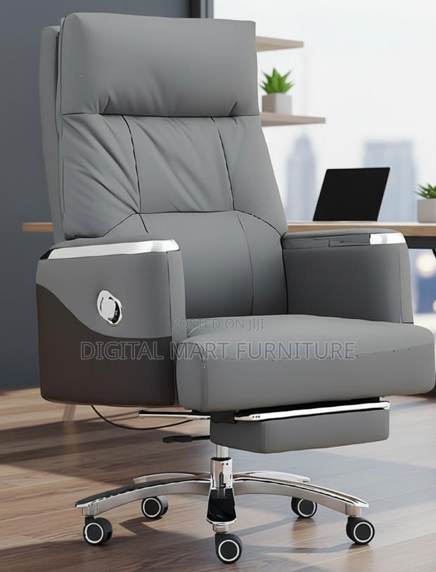 Grey Boss Chair With Footrest - thumbnail 8