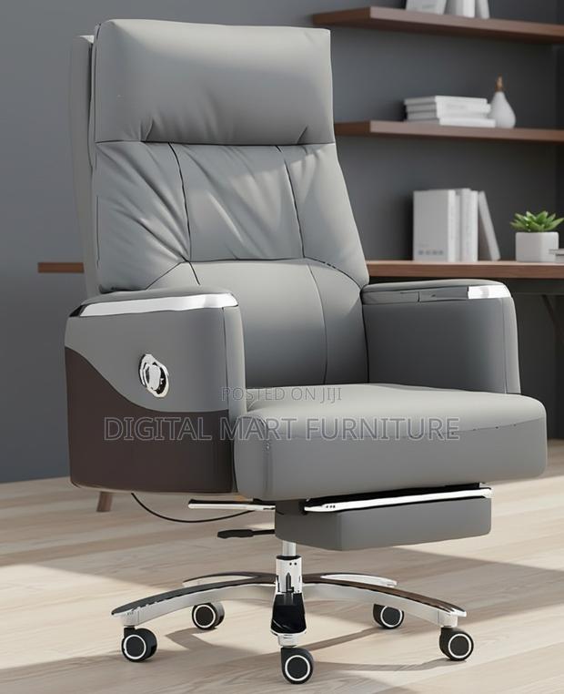 Grey Boss Chair With Footrest - thumbnail 9