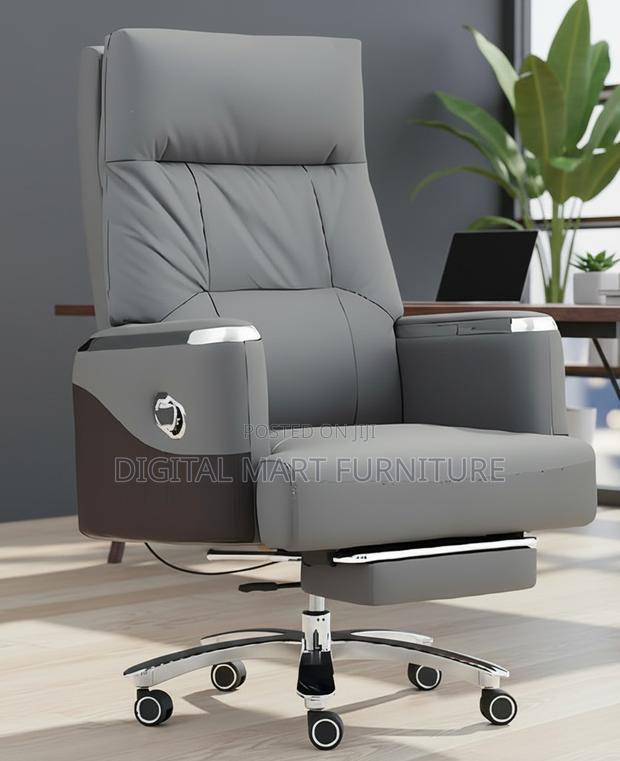 Grey Boss Chair With Footrest - thumbnail 10