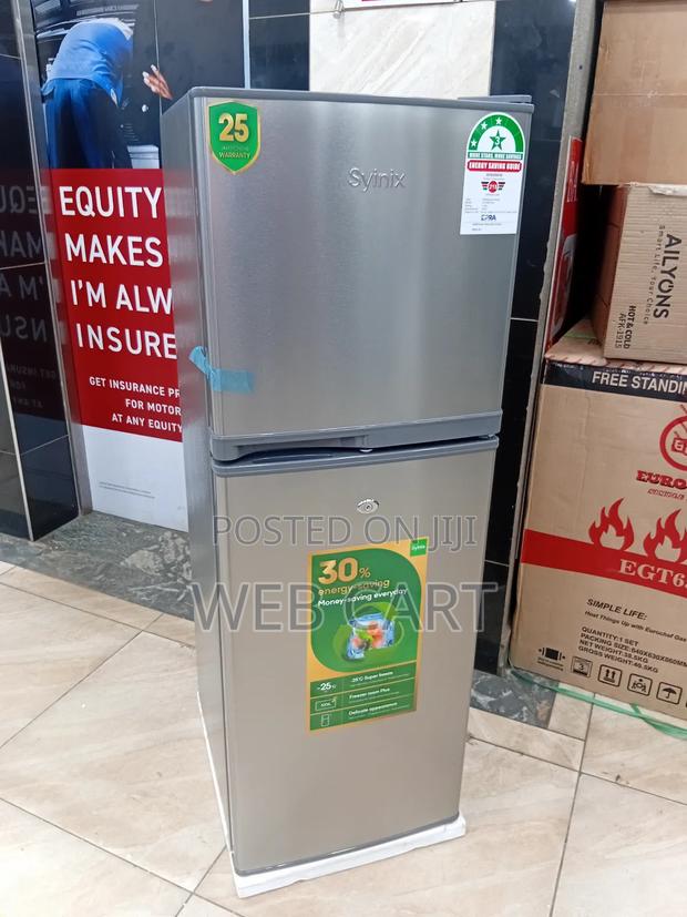 Syinix 137 Litres Double Door Fridge - main view