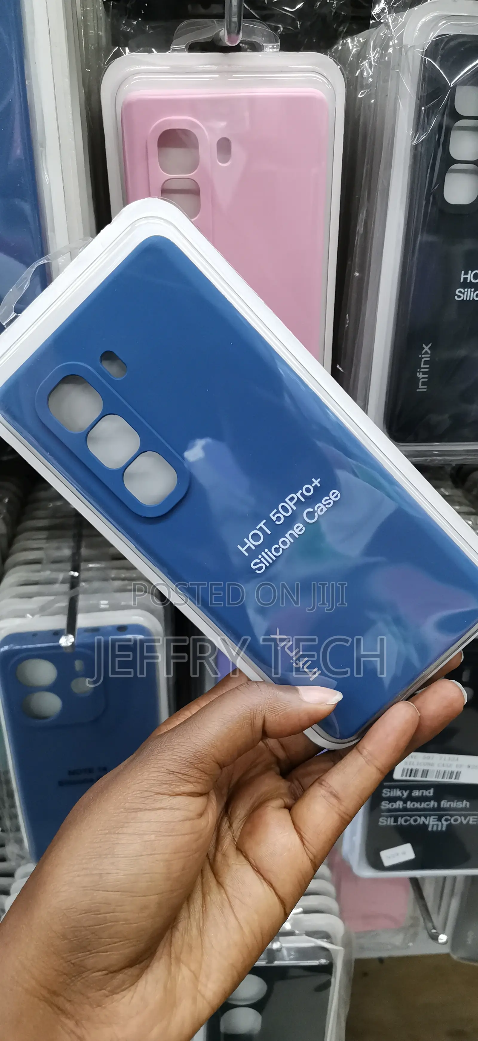 Rsome Infinix Hot 50 Pro Plus 4g Slim Liquid Silicone Soft Rubber Case