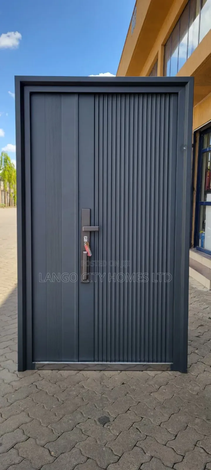 Dark Grey Double Security Door