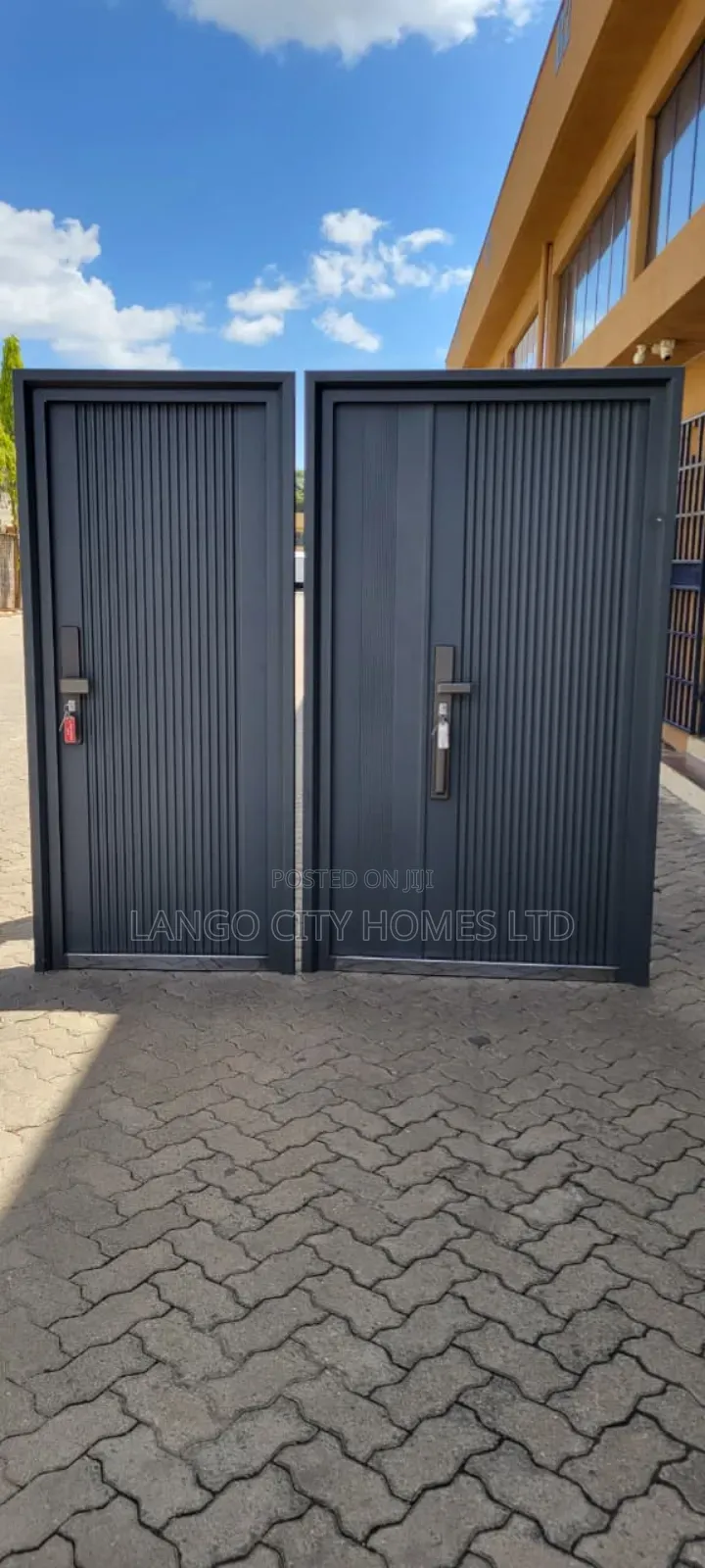 Dark Grey Double Security Door