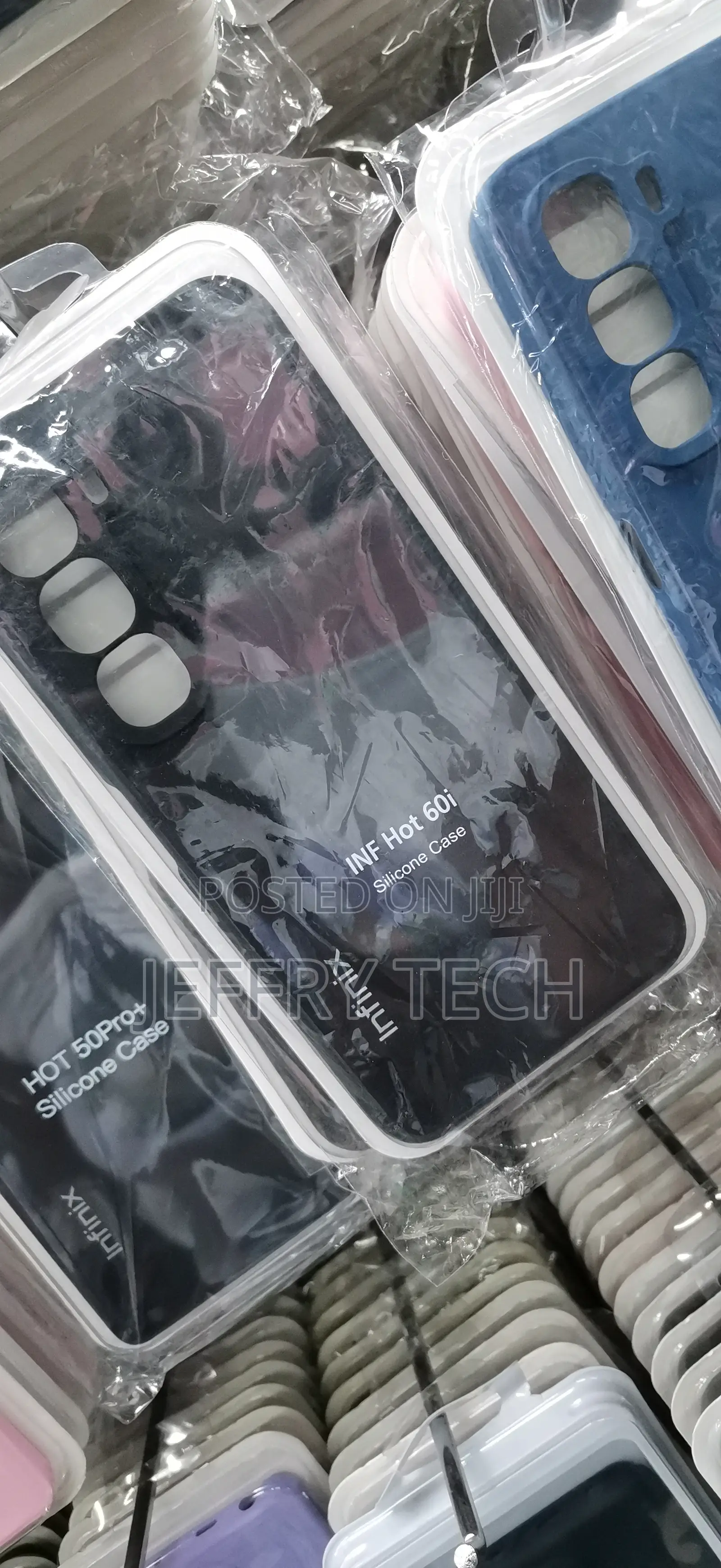 Foani Infinix Hot 60i Silicone Shockproof Cover With Microfiber Lining