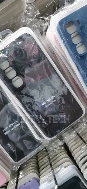 Foani Infinix Hot 60i Silicone Shockproof Cover With Microfiber Lining