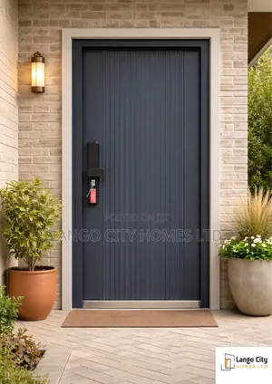 Single Grey Security Door