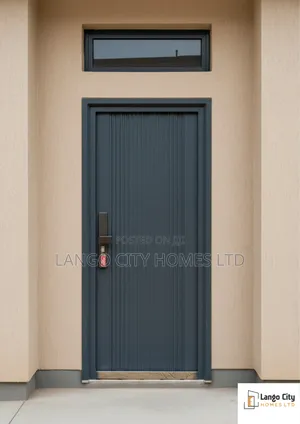Single Grey Security Door