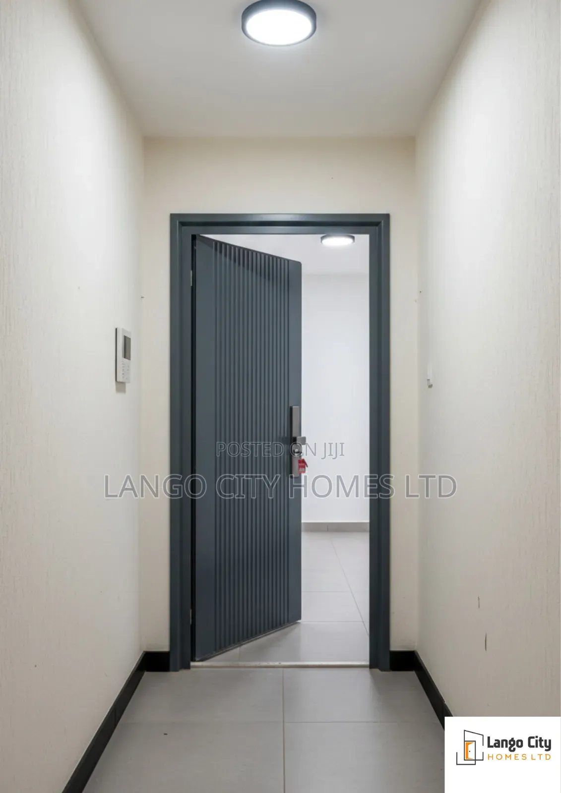 Single Grey Security Door