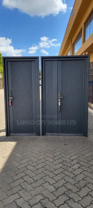 Single Grey Security Door