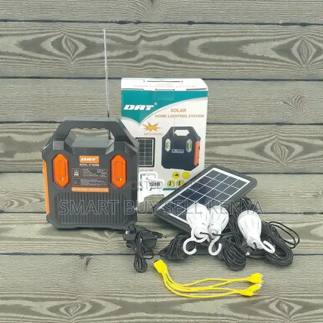 Long Lasting Portable Home Solar Lighting System Kit With Solar Panel