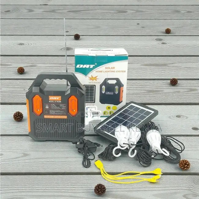 Efficient and Convenient Portable Home Solar Lighting System Kit Usb
