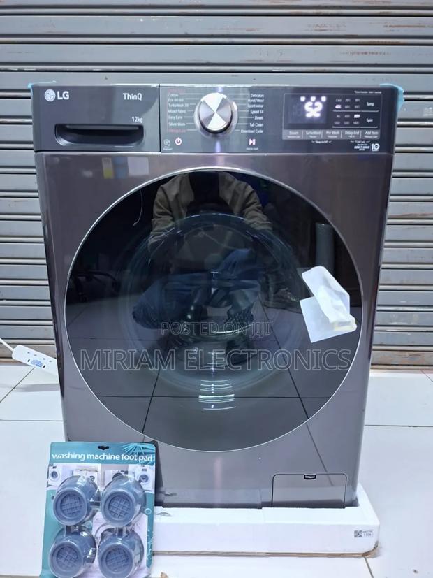 Lg 12kg Front Load Washing Machine Turbo Wash 360° Ai Dd