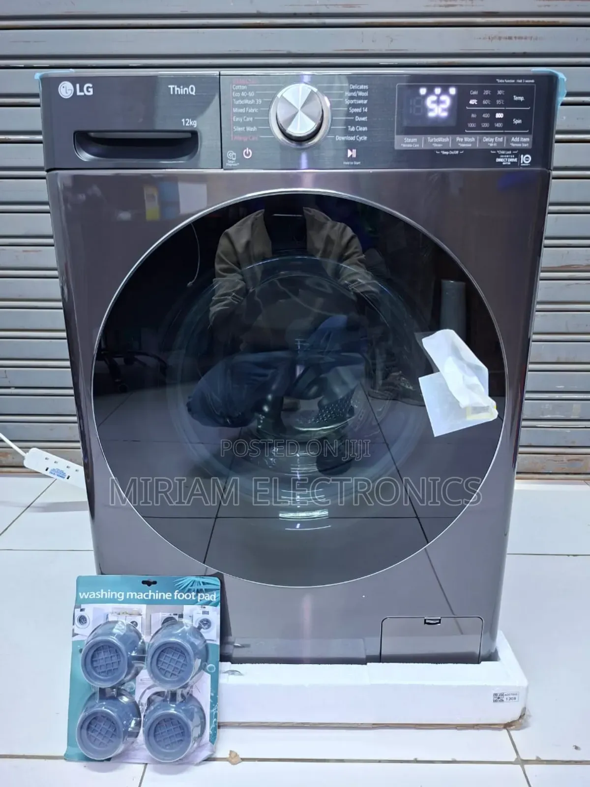 Lg 12kg Front Load Washing Machine Turbo Wash 360° Ai Dd