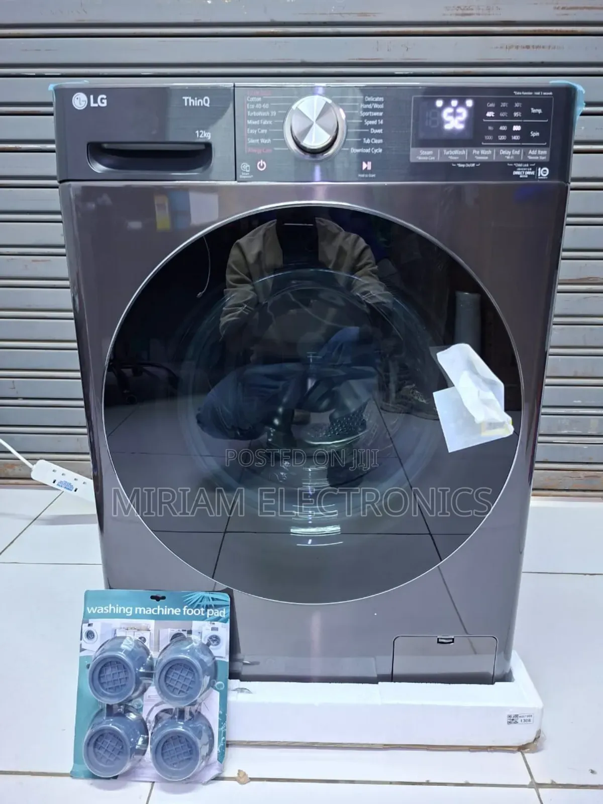 Lg 12kg Front Load Washing Machine Turbo Wash 360° Ai Dd