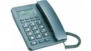 Black Corded Landline Telephone With an LCD Display* 