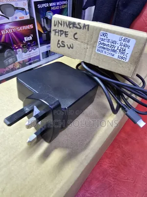 Laptop Charger 65watts Type C Universal Charger.