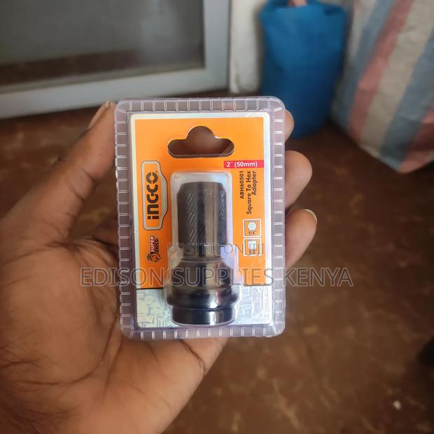 Ingco 1/2" Square Drive to 1/4" Hex Socket Adapter for Impact Wrench - thumbnail 3