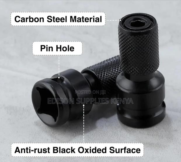 Ingco 1/2" Square Drive to 1/4" Hex Socket Adapter for Impact Wrench - thumbnail 5