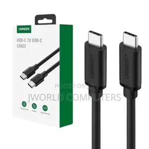 Ugreen Usb-C 2.0 Male to Male 3a Cable 2m (Black) - Us286