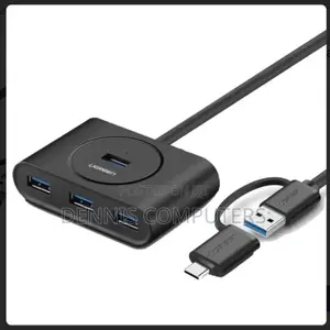 Ugreen Usb 3.0 Hub With Usb-C Port 1m (Black)