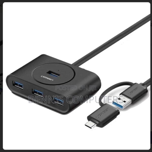 Ugreen Usb 3.0 Hub With Usb-C Port 1m (Black)