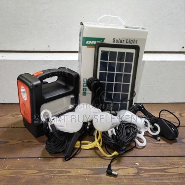 Dat at-9011b Portable Solar Power System With Mp3 Player and Usb Ports - main view