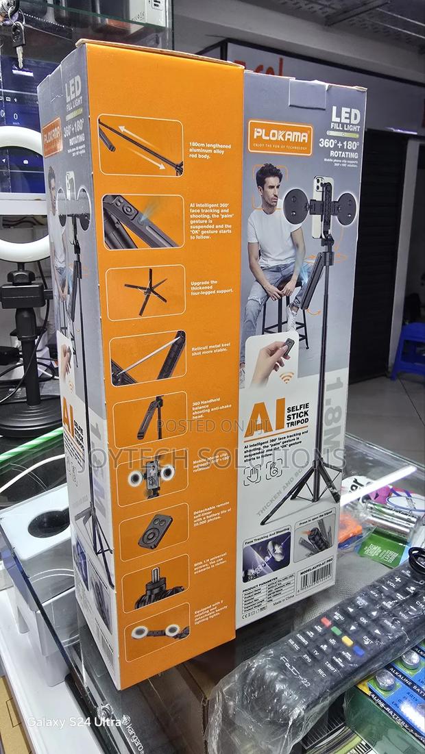 A1 Selfie Stick Tripod 1.8 Meter With Dual Light