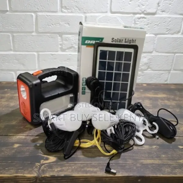 Dat At9011b Portable Solar Lighting System With Phone Charging Support