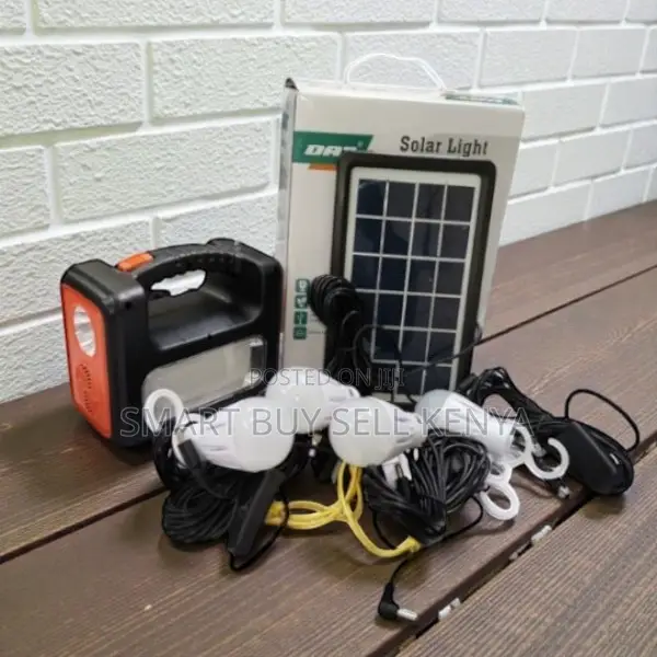 Dat at-9011b Solar Lighting Kit With Bluetooth Mp3 Fm and Led Bulbs