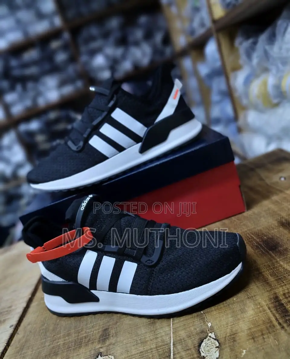 Adidas U_path Run Sneakers in a Black and White Colorway