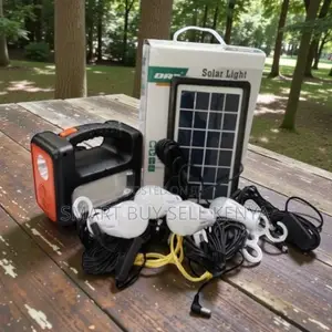 Dat at-9011b Portable Solar Lighting System With Torch and Led Bulbs