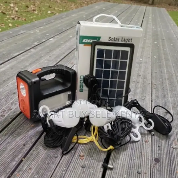 Dat at-9011b Solar Home Lighting System With Usb Phone Charging Ports