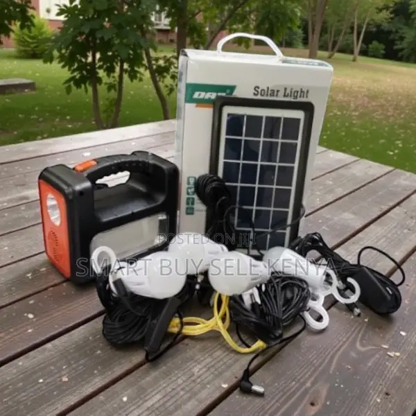 Dat at-9011b Compact Solar Lighting System With Mp3 Player and Torch