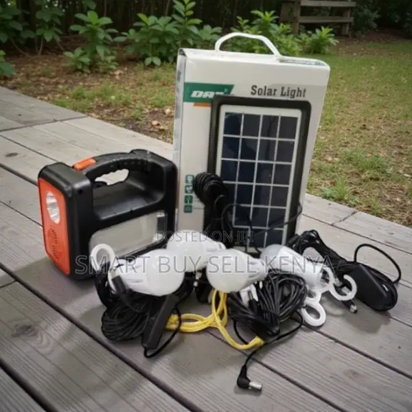 Dat at-9011b Home Solar Power Lighting Kit With Rechargeable Battery