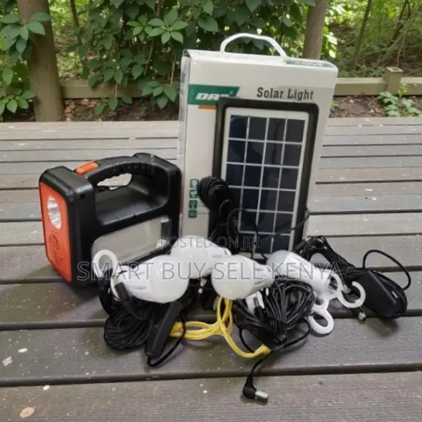 Dat at-9011b Solar Home Lighting Kit With Multiple Led Light Outputs