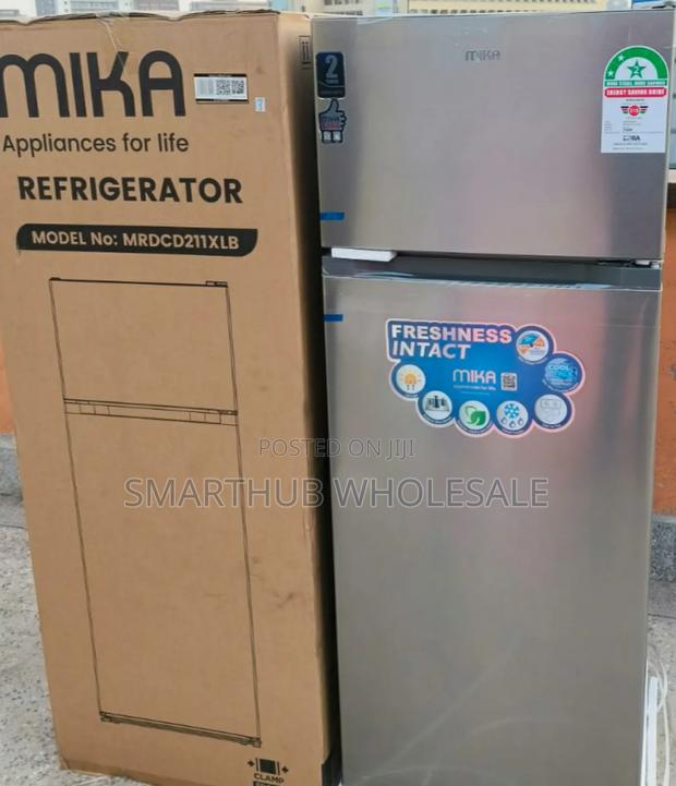 Mika Fridge 211l 2 Door Top Mount Freeze - main view
