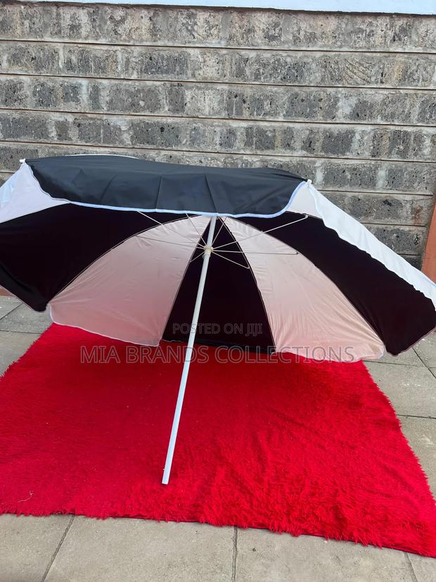 Black White Parasol Umbrellas - main view