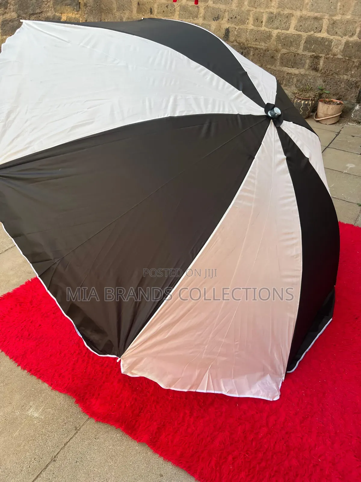 Black White Parasol Umbrellas