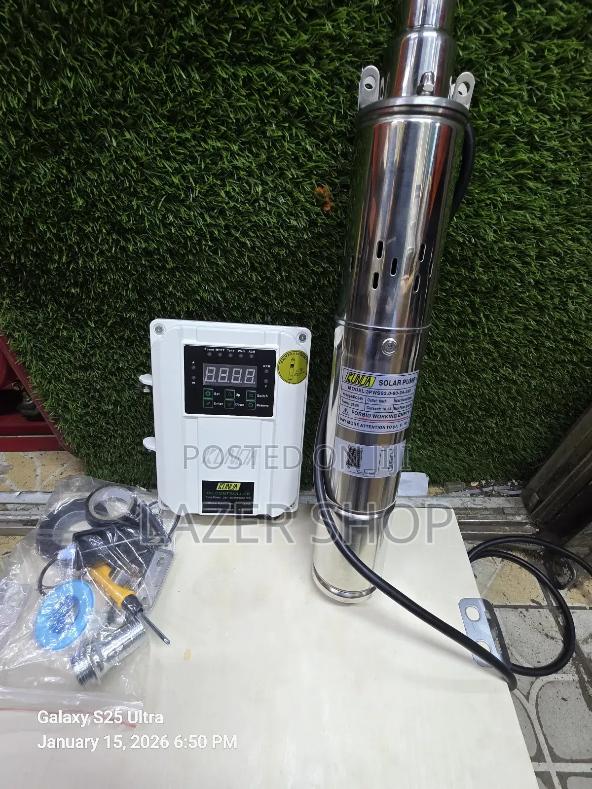 Kunda Solarpump 80metres By 250watts
Comes With Control Box