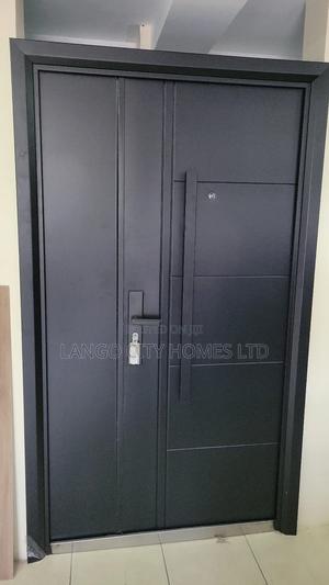 Black Steel Doors With Pull Handles