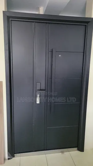 Black Steel Doors With Pull Handles