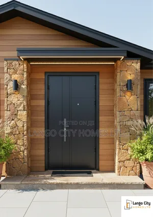 Black Steel Doors With Pull Handles