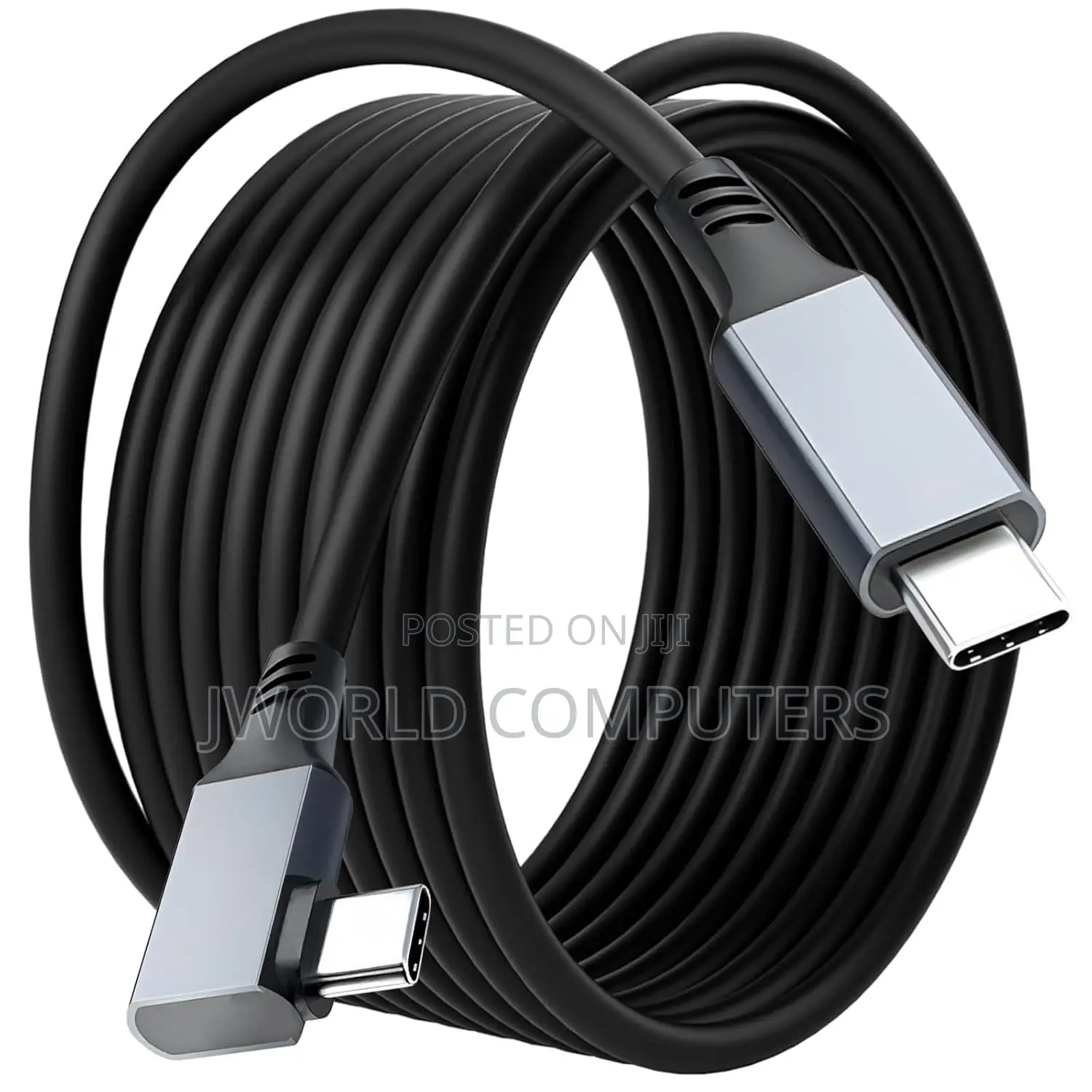 Ugreen Right Angle Usb-C to Usb-C Link Cable 5m (Black) - Us551